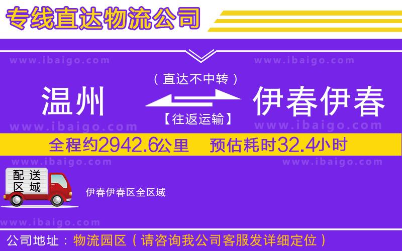溫州到伊春伊春區(qū)貨運(yùn)專(zhuān)線(xiàn)