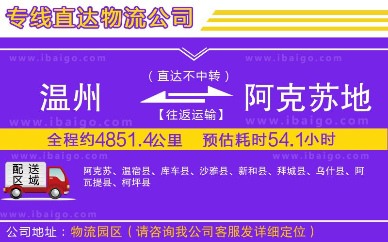 溫州到阿克蘇地區(qū)貨運(yùn)專(zhuān)線