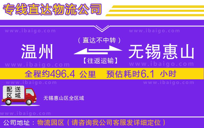 溫州到無錫惠山區(qū)物流專線