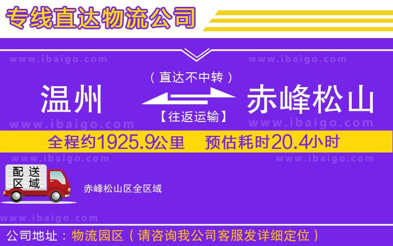 溫州到赤峰松山區(qū)貨運(yùn)專(zhuān)線