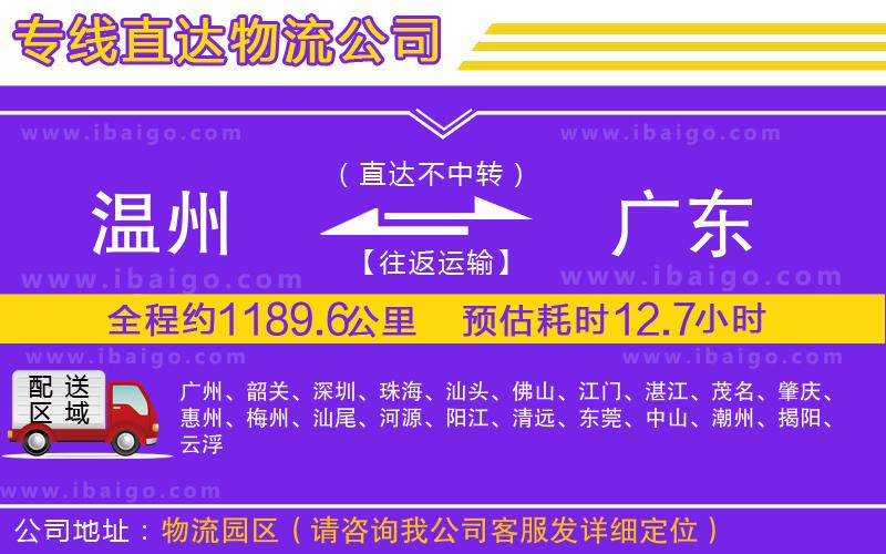 溫州到廣東貨運(yùn)專(zhuān)線(xiàn)