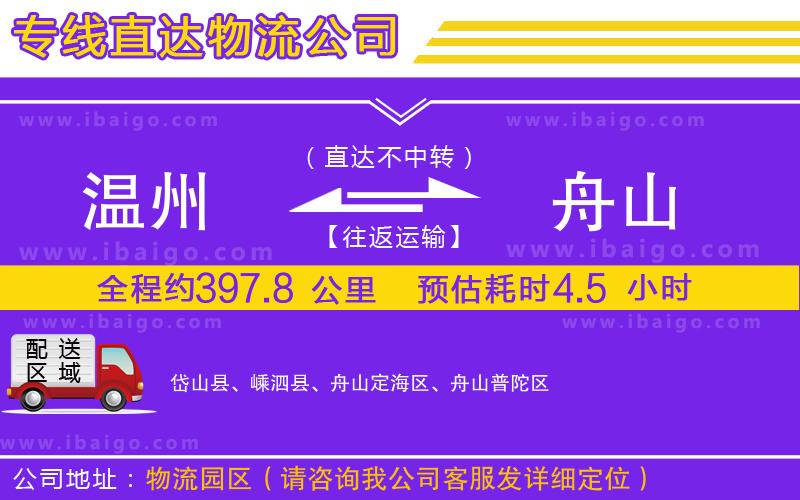 溫州到舟山貨運公司